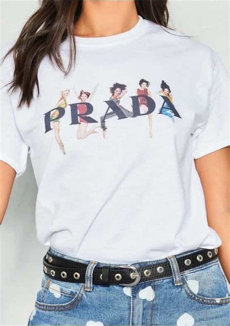 prada t shirt spice girls|Spice Girls embroidery.